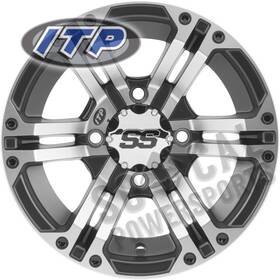 Iw-3415-112610 Itp Ss212 12x7 5 2 4/137 12mm Machined/blk Kvf360 Prairie 4x4 Sra 2003-2013