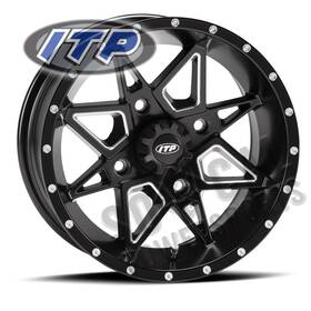 Iw-3415-124157 Itp Storm 14x7 4/137 Tornado Blk 5 2 Kaf 950 Mule 4010 Trans 4x4 Diesel 2013