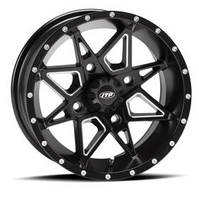 Iw-3415-124448 Itp Storm 14x7 4/110 Tornado Blk 2 5 Lt-a500f Vinson 500 4x4 Auto Sra 2002-2007