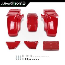 Jj021801 Jijiamotor13 Front And Rear Fender Kit With Side Panels Trunk Lid Fit 85-87 Honda Atc250es Big Red