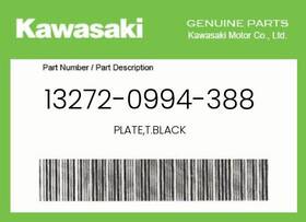 13272-0994-388 Kawasaki Genuine Plate T.black -