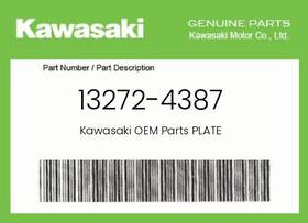 13272-4387 Kawasaki Genuine Plate -