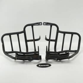 34028-1366 Kawasaki 250 Mojave 87-04 Oem Left And Right Heel Guards Footrests Set Pair