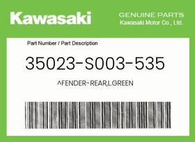 35023-s003-535 Kawasaki Genuine Fender-rear L.green -