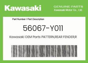 Kawasaki 56067-y011 Genuine Pattern Rear Fender Rh -