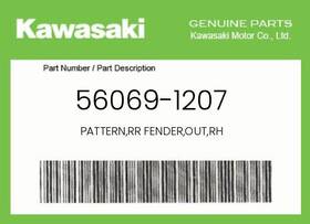 56069-1207 Kawasaki Genuine Pattern Rr Fender Out Rh -