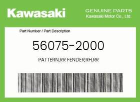 56075-2000 Kawasaki Genuine Pattern Rr Fender Rh -