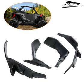 Apc0409 Lgparts For Polaris Rzr Xp 1000 2014-2023 Fender Flares Mud Flaps Front And Rear Extended