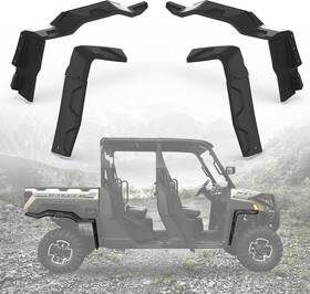 Zaxs0182 Litmiracle Front And Rear Extended Fender Flares Mud Flaps For 2018-23 Polaris Ranger Xp 1000