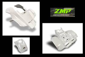 11710-31 Maier Mfg New Honda Trx250r White Carbon Fiber Race Front And Rear Fenders Tank Cover