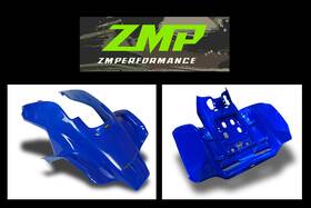 117106 Maier Mfg New Honda Trx250r Plastic Dark Blue Vented Race Front And Rear Fender Set