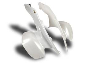 11720-31 Maier Mfg New Honda Trx 250r 86 - 89 White Carbon Fiber Look Plastic Standard Front Fender