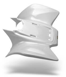 11732-31 Maier Mfg New Honda Trx 300ex White Carbon Fiber Look Plastic Custom Rear Fender Plastics