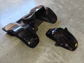 119970 Maier Mfg Honda Atc70 78 - 85 Plastic Black Mini Atc250r Front And Rear Fender Set