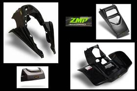 50979-30 Maier Mfg New Suzuki Lt250r Plastic Black Race Front Rear Fenders Custom Carbon Hood