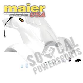 5709-m133996-atv Maier Mfg Front Fender-white For 1986-1989 Honda Trx250r Atv
