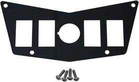 1229-m557036-utv Moose Utility Center 4 Switch Dash Plate-black For 2017-2018 Polaris Rzr 570 Eps Utv