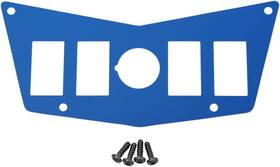 1233-m557044-utv Moose Utility Center 4 Switch Dash Plate-blue For 2011 Polaris Ranger Rzr 800 Sw