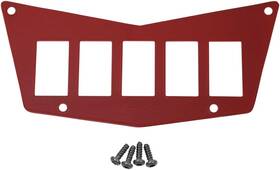 1335-m557248-utv Moose Utility Center 5 Switch Dash Plate-red For 2012-2013 Polaris Ranger Rzr 800 S Le