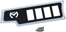 8132-m426842-utv Moose Utility Small 4 Switch Dash Plate-left-white For 2015-2018 Polaris Rzr Xp 1000