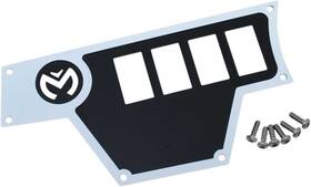 8557-m373692-utv Moose Utility Large 4 Switch Dash Plate-left-white For 2015 Polaris Rzr Xp 1000 Eps Fox