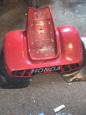 13457 Mr.twisted Wheelers World Llc Honda Atc 90 Us Rear Fender 1974-1978 Red 74 75 76 77 78 Fiberglass