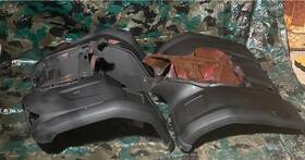 Modp000006334 Ome For Yamaha Grizzly 400 450 07 08 Kodiak 05 06 Fender Set Carbon Fiber Color
