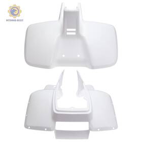 Outdoor-beast 697757789724 Plastic Front Rear Fender Set For Suzuki Lt50 1984-1987 White Color