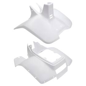 Partman 842000410676 Plastic Front Rear Fender Set For Suzuki Lt50 1984-1987 White