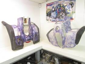 0451163-455 Polaris 04 Sportsman 90 Front Rear Fenders Purple Camo 2004-2006