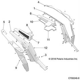 2635126-800 Polaris Asm-fndr Pnt Rr Clip Rh O.blk