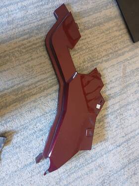 2636184-629 Polaris Burgundy Metallic Rear Clip Fender General Eps Deluxe 1000 4
