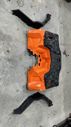 2637625-589 Polaris Rear Orange Cab Panel For 2020 Sportsman 1000s