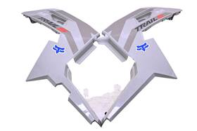 2638059-728 Polaris 22 Rzr Trail S 1000 Ultimate Rear Side Covers Panels Fenders Left &