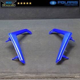 5454806 Polaris Genuine Oem Rzr Xp Turbo Front Bumper Trim Inserts Left Right Dark Blue