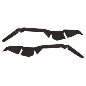 9813-p358204-utv Powermadd Fender Flare Extension Kit-rear For 2011 Polaris Ranger Rzr 4 800 Eps