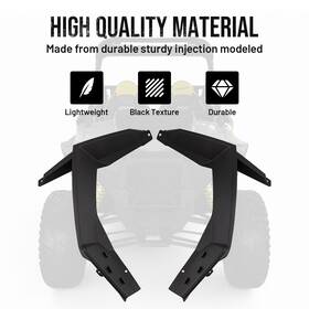 Autv-rzr-048 Protek #atpk Left And Right Front Fender Flares For 2014-2024 Rzr 1000 900 Turbo Xp 5439760-070