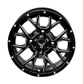 608581 Quadboss Qbs Barbwire Wheels High-performance Aluminum For Off-road Trucks