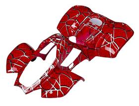 Redcap 600170691833 Plastic Fender For 110cc Icebear Coolster Taotao Atv Quad - Red Spider