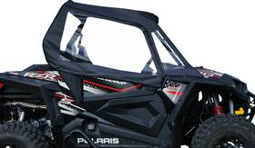 Seizmik 51-20995 Soft Enclosure - Upper Black/clear For Polaris Rzr