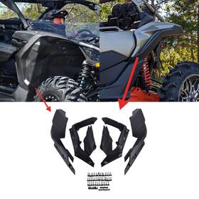 Autv-x3-009 Sportfairings #newstart88 Front And Rear Fender Flares For Can Am Maverick X3 Max Turbo R Rr 2017 2018-2023