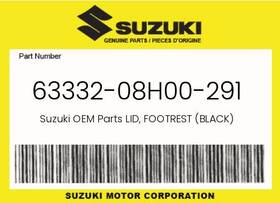 Suzuki 63332-08h00-291 Genuine Lid Footrest Black -