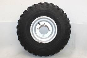 65310-20b00-13l Suzuki 1990 Quadrunner 4wd Lt4wd Oem Left Rear Back Wheel Rim W Tire