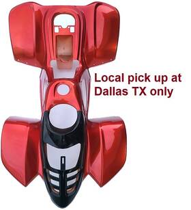 110bblues Taotao Red Atv Plastic Body Coolster 3050c Vitacci Hawk-110 110b Local Pick Up