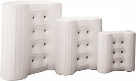 46090 Taylor Made Products Boat Fender Flat Rafting Cushions White 15 X