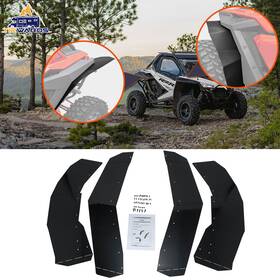 98799 Tiewards Front And Rear Mud Flaps Fender Guard For 20-24 Polaris Rzr Pro Xp/pro R/turbo R