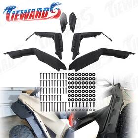 Tic258 Tiewards Front And Rear Extended X3 Fender Flares Mud Guards For 17-24 Can Am Maverick