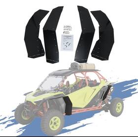 C1192 Tixo Rear And Front Mud Flaps Fender Flares Coverage For 2020-2024 Polaris Rzr Pro Xp