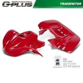Transmotor2013 534646 Fit For Honda Trx90 1993-05 Red Abs Front And Rear Fenders Set