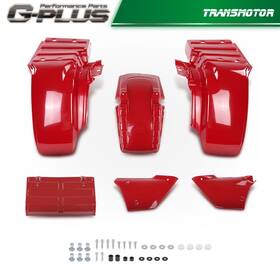 Tra376478 Transmotor2013 Fit For Honda Atc250es Big Red Complete Plastic Fender Kit Atc 250es Fenders Set